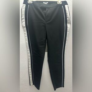Bar III Black Pants with White Accents